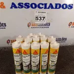 LOTE 537 - 12 TUBOS DE SELANTE PARA JUNTAS DE DILATAÇÃO SIKA FLEX 300ML. (NO ESTADO) ATENÇÃO! FAZER A VISITAÇÃO ANTES DE ARREMATAR, NÃO SABEMOS SE FUNCIONA. LEILÃO NÃO TEM GARANTIA E NEM DEVOLUÇÃO, SUJEITO A POSSÍVEIS AVARIAS VISÍVEIS/OCULTAS E/OU AUSÊNCIA DE COMPONENTES.