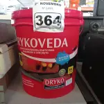 LOTE 364 - 01 BALDE DE DRYKOVEDA, ADITIVO IMPERMEABILIZANTE PARA ARGAMASSA E CONCRETO. (NO ESTADO) ATENÇÃO! FAZER A VISITAÇÃO ANTES DE ARREMATAR, NÃO SABEMOS SE FUNCIONA. LEILÃO NÃO TEM GARANTIA E NEM DEVOLUÇÃO, SUJEITO A POSSÍVEIS AVARIAS VISÍVEIS/OCULTAS E/OU AUSÊNCIA DE COMPONENTES.