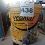 LOTE 438 - 01 BALDE DE VEDACIT, ADITIVO IMPERMEABILIZANTE PARA CONCRETOS E ARGAMASSAS 18L. (NO ESTADO) ATENÇÃO! FAZER A VISITAÇÃO ANTES DE ARREMATAR, NÃO SABEMOS SE FUNCIONA. LEILÃO NÃO TEM GARANTIA E NEM DEVOLUÇÃO, SUJEITO A POSSÍVEIS AVARIAS VISÍVEIS/OCULTAS E/OU AUSÊNCIA DE COMPONENTES.