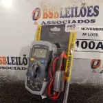 LOTE 100 - 01 MULTÍMETRO DIGITAL. (NO ESTADO) ATENÇÃO! FAZER A VISITAÇÃO ANTES DE ARREMATAR, NÃO SABEMOS SE FUNCIONA. LEILÃO NÃO TEM GARANTIA E NEM DEVOLUÇÃO, SUJEITO A POSSÍVEIS AVARIAS VISÍVEIS/OCULTAS E/OU AUSÊNCIA DE COMPONENTES.