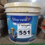 LOTE 551 - 01 BALDE DE MASSA ACRÍLICA STAR VINIL TOK PVA 25KG. (NO ESTADO) ATENÇÃO! FAZER A VISITAÇÃO ANTES DE ARREMATAR, NÃO SABEMOS SE FUNCIONA. LEILÃO NÃO TEM GARANTIA E NEM DEVOLUÇÃO, SUJEITO A POSSÍVEIS AVARIAS VISÍVEIS/OCULTAS E/OU AUSÊNCIA DE COMPONENTES.