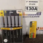 LOTE 130 - 02 KIT’S DE CHAVES FENDA/PHILIPS 06/02 PEÇAS. (NO ESTADO) ATENÇÃO! FAZER A VISITAÇÃO ANTES DE ARREMATAR, NÃO SABEMOS SE FUNCIONA. LEILÃO NÃO TEM GARANTIA E NEM DEVOLUÇÃO, SUJEITO A POSSÍVEIS AVARIAS VISÍVEIS/OCULTAS E/OU AUSÊNCIA DE COMPONENTES.