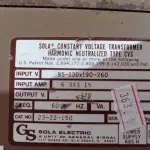 LOTE 461 - 01 TRANSFORMADOR DE TENSÃO CONSTANTE HARMÔNICO NEUTRALIZADO 500W. (NO ESTADO) ATENÇÃO! FAZER A VISITAÇÃO ANTES DE ARREMATAR, NÃO SABEMOS SE FUNCIONA. LEILÃO NÃO TEM GARANTIA E NEM DEVOLUÇÃO, SUJEITO A POSSÍVEIS AVARIAS VISÍVEIS/OCULTAS E/OU AUSÊNCIA DE COMPONENTES.