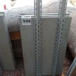 LOTE 599 - 01 ESTANTE DE FERRO DESMONTADA COM 04 PRATELEIRAS. (NO ESTADO) ATENÇÃO! FAZER A VISITAÇÃO ANTES DE ARREMATAR, NÃO SABEMOS SE FUNCIONA. LEILÃO NÃO TEM GARANTIA E NEM DEVOLUÇÃO, SUJEITO A POSSÍVEIS AVARIAS VISÍVEIS/OCULTAS E/OU AUSÊNCIA DE COMPONENTES.