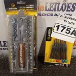 LOTE 175 - 01 KIT DE CHAVES INTERCAMBIÁVEIS MULTIFUNCIONAL E 01 KIT DE CHAVES DE PRECISÃO. (NO ESTADO) ATENÇÃO! FAZER A VISITAÇÃO ANTES DE ARREMATAR, NÃO SABEMOS SE FUNCIONA. LEILÃO NÃO TEM GARANTIA E NEM DEVOLUÇÃO, SUJEITO A POSSÍVEIS AVARIAS VISÍVEIS/OCULTAS E/OU AUSÊNCIA DE COMPONENTES.