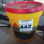 LOTE 442 - 01 BALDE DE SIKANOL ALVENARIA, ADITIVO PLASTIFICANTE PARA ARGAMASSA DE ASSENTAMENTO E REBOCO. (NO ESTADO) ATENÇÃO! FAZER A VISITAÇÃO ANTES DE ARREMATAR, NÃO SABEMOS SE FUNCIONA. LEILÃO NÃO TEM GARANTIA E NEM DEVOLUÇÃO, SUJEITO A POSSÍVEIS AVARIAS VISÍVEIS/OCULTAS E/OU AUSÊNCIA DE COMPONENTES.