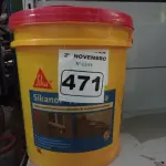 LOTE 471 - 01 BALDE DE SIKANOL ALVENARIA, ADITIVO PLASTIFICANTE PARA ARGAMASSA DE ASSENTAMENTO E REBOCO. (NO ESTADO) ATENÇÃO! FAZER A VISITAÇÃO ANTES DE ARREMATAR, NÃO SABEMOS SE FUNCIONA. LEILÃO NÃO TEM GARANTIA E NEM DEVOLUÇÃO, SUJEITO A POSSÍVEIS AVARIAS VISÍVEIS/OCULTAS E/OU AUSÊNCIA DE COMPONENTES.