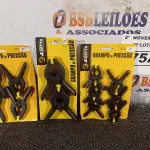 LOTE 075 - 01 KIT DE GRAMPOS DE PRESSÃO. (NO ESTADO) ATENÇÃO! FAZER A VISITAÇÃO ANTES DE ARREMATAR, NÃO SABEMOS SE FUNCIONA. LEILÃO NÃO TEM GARANTIA E NEM DEVOLUÇÃO, SUJEITO A POSSÍVEIS AVARIAS VISÍVEIS/OCULTAS E/OU AUSÊNCIA DE COMPONENTES.
