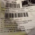 LOTE 406 - 01 KIT SISTEMA DE FRENAGEM INDEPENDENTE. (NO ESTADO) ATENÇÃO! FAZER A VISITAÇÃO ANTES DE ARREMATAR, NÃO SABEMOS SE FUNCIONA. LEILÃO NÃO TEM GARANTIA E NEM DEVOLUÇÃO, SUJEITO A POSSÍVEIS AVARIAS VISÍVEIS/OCULTAS E/OU AUSÊNCIA DE COMPONENTES.