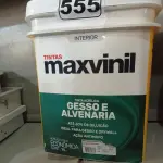 LOTE 555 - 01 BALDE DE TINTA MAXIVINIL INTERIORES NA COR FOSCO BRANCO NEVE. (NO ESTADO) ATENÇÃO! FAZER A VISITAÇÃO ANTES DE ARREMATAR, NÃO SABEMOS SE FUNCIONA. LEILÃO NÃO TEM GARANTIA E NEM DEVOLUÇÃO, SUJEITO A POSSÍVEIS AVARIAS VISÍVEIS/OCULTAS E/OU AUSÊNCIA DE COMPONENTES.