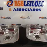 LOTE 488 - 02 CUBAS RASAS PARA PIA EM INOX 40X34X11CM. (NO ESTADO) ATENÇÃO! FAZER A VISITAÇÃO ANTES DE ARREMATAR, NÃO SABEMOS SE FUNCIONA. LEILÃO NÃO TEM GARANTIA E NEM DEVOLUÇÃO, SUJEITO A POSSÍVEIS AVARIAS VISÍVEIS/OCULTAS E/OU AUSÊNCIA DE COMPONENTES.