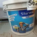 LOTE 562 - 01 BALDE DE MASSA ACRÍLICA STAR VINIL TOK PVA 25KG. (NO ESTADO) ATENÇÃO! FAZER A VISITAÇÃO ANTES DE ARREMATAR, NÃO SABEMOS SE FUNCIONA. LEILÃO NÃO TEM GARANTIA E NEM DEVOLUÇÃO, SUJEITO A POSSÍVEIS AVARIAS VISÍVEIS/OCULTAS E/OU AUSÊNCIA DE COMPONENTES.