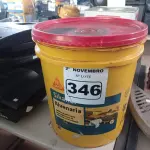 LOTE 346 - 01 BALDE DE SIKANOL ALVENARIA, ADITIVO PLASTIFICANTE PARA ARGAMASSA DE ASSENTAMENTO E REBOCO. (NO ESTADO) ATENÇÃO! FAZER A VISITAÇÃO ANTES DE ARREMATAR, NÃO SABEMOS SE FUNCIONA. LEILÃO NÃO TEM GARANTIA E NEM DEVOLUÇÃO, SUJEITO A POSSÍVEIS AVARIAS VISÍVEIS/OCULTAS E/OU AUSÊNCIA DE COMPONENTES.