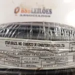 LOTE 360 - 01 ROLO DE CABO FLEXÍVEL 100M 1X10MM NA COR PRETA(NOVO). (NO ESTADO) ATENÇÃO! FAZER A VISITAÇÃO ANTES DE ARREMATAR, NÃO SABEMOS SE FUNCIONA. LEILÃO NÃO TEM GARANTIA E NEM DEVOLUÇÃO, SUJEITO A POSSÍVEIS AVARIAS VISÍVEIS/OCULTAS E/OU AUSÊNCIA DE COMPONENTES.