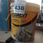 LOTE 438 - 01 BALDE DE VEDACIT, ADITIVO IMPERMEABILIZANTE PARA CONCRETOS E ARGAMASSAS 18L. (NO ESTADO) ATENÇÃO! FAZER A VISITAÇÃO ANTES DE ARREMATAR, NÃO SABEMOS SE FUNCIONA. LEILÃO NÃO TEM GARANTIA E NEM DEVOLUÇÃO, SUJEITO A POSSÍVEIS AVARIAS VISÍVEIS/OCULTAS E/OU AUSÊNCIA DE COMPONENTES.