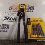 LOTE 260 - 01 ALICATE BOMBA D’AGUA 10” E 01 KIT DE CHAVES TORX. (NO ESTADO) ATENÇÃO! FAZER A VISITAÇÃO ANTES DE ARREMATAR, NÃO SABEMOS SE FUNCIONA. LEILÃO NÃO TEM GARANTIA E NEM DEVOLUÇÃO, SUJEITO A POSSÍVEIS AVARIAS VISÍVEIS/OCULTAS E/OU AUSÊNCIA DE COMPONENTES.