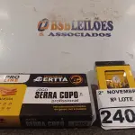 LOTE 240 - 01 KIT DE CHAVES DE PRECISÃO E 01 JOGO DE SERRA COPO. (NO ESTADO) ATENÇÃO! FAZER A VISITAÇÃO ANTES DE ARREMATAR, NÃO SABEMOS SE FUNCIONA. LEILÃO NÃO TEM GARANTIA E NEM DEVOLUÇÃO, SUJEITO A POSSÍVEIS AVARIAS VISÍVEIS/OCULTAS E/OU AUSÊNCIA DE COMPONENTES.