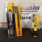 LOTE 265 - 01 FORMÃO, 01 LIMA CHATA 6” E 01 CHAVE COM 06 PONTAS INTERCAMBIÁVEIS. (NO ESTADO) ATENÇÃO! FAZER A VISITAÇÃO ANTES DE ARREMATAR, NÃO SABEMOS SE FUNCIONA. LEILÃO NÃO TEM GARANTIA E NEM DEVOLUÇÃO, SUJEITO A POSSÍVEIS AVARIAS VISÍVEIS/OCULTAS E/OU AUSÊNCIA DE COMPONENTES.