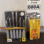 LOTE 080 - 02 KIT’S DE CHAVES FENDA/PHILIPS 06/02 PEÇAS. (NO ESTADO) ATENÇÃO! FAZER A VISITAÇÃO ANTES DE ARREMATAR, NÃO SABEMOS SE FUNCIONA. LEILÃO NÃO TEM GARANTIA E NEM DEVOLUÇÃO, SUJEITO A POSSÍVEIS AVARIAS VISÍVEIS/OCULTAS E/OU AUSÊNCIA DE COMPONENTES.