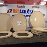 LOTE 510 - 05 ASSENTOS PARA VASO SANITÁRIO. (NO ESTADO) ATENÇÃO! FAZER A VISITAÇÃO ANTES DE ARREMATAR, NÃO SABEMOS SE FUNCIONA. LEILÃO NÃO TEM GARANTIA E NEM DEVOLUÇÃO, SUJEITO A POSSÍVEIS AVARIAS VISÍVEIS/OCULTAS E/OU AUSÊNCIA DE COMPONENTES.