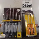 LOTE 080 - 02 KIT’S DE CHAVES FENDA/PHILIPS 06/02 PEÇAS. (NO ESTADO) ATENÇÃO! FAZER A VISITAÇÃO ANTES DE ARREMATAR, NÃO SABEMOS SE FUNCIONA. LEILÃO NÃO TEM GARANTIA E NEM DEVOLUÇÃO, SUJEITO A POSSÍVEIS AVARIAS VISÍVEIS/OCULTAS E/OU AUSÊNCIA DE COMPONENTES.