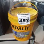 LOTE 457 - 01 BALDE DE VEDALIT, ADITIVO PLASTIFICANTE CONCENTRADO PARA ARGAMASSA DE ASSENTAMENTO E REBOCO CONVENCIONAL. (NO ESTADO) ATENÇÃO! FAZER A VISITAÇÃO ANTES DE ARREMATAR, NÃO SABEMOS SE FUNCIONA. LEILÃO NÃO TEM GARANTIA E NEM DEVOLUÇÃO, SUJEITO A POSSÍVEIS AVARIAS VISÍVEIS/OCULTAS E/OU AUSÊNCIA DE COMPONENTES.