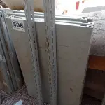 LOTE 598 - 01 ESTANTE DE FERRO DESMONTADA COM 04 PRATELEIRAS. (NO ESTADO) ATENÇÃO! FAZER A VISITAÇÃO ANTES DE ARREMATAR, NÃO SABEMOS SE FUNCIONA. LEILÃO NÃO TEM GARANTIA E NEM DEVOLUÇÃO, SUJEITO A POSSÍVEIS AVARIAS VISÍVEIS/OCULTAS E/OU AUSÊNCIA DE COMPONENTES.