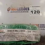 LOTE 120 - 01 ROLO DE CABO FLEXÍVEL 100M 1X4MM NA COR VERDE(NOVO). (NO ESTADO) ATENÇÃO! FAZER A VISITAÇÃO ANTES DE ARREMATAR, NÃO SABEMOS SE FUNCIONA. LEILÃO NÃO TEM GARANTIA E NEM DEVOLUÇÃO, SUJEITO A POSSÍVEIS AVARIAS VISÍVEIS/OCULTAS E/OU AUSÊNCIA DE COMPONENTES.