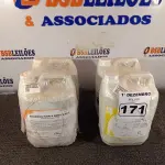 LOTE 171 - 20 LITROS DE DESINFETANTE HOSPITALAR PARA SUPERFÍCIES FIXAS E ARTIGOS NÃO CRÍTICOS E 10 LITROS DE SHAMPOO PARA CABELO E CORPO. (NO ESTADO) ATENÇÃO! FAZER A VISITAÇÃO ANTES DE ARREMATAR, NÃO SABEMOS SE FUNCIONA. LEILÃO NÃO TEM GARANTIA E NEM DEVOLUÇÃO, SUJEITO A POSSÍVEIS AVARIAS VISÍVEIS/OCULTAS E/OU AUSÊNCIA DE COMPONENTES.