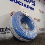 LOTE 140 - 01 ROLO DE CABO FLEXÍVEL 100M 1X10MM NA COR AZUL(NOVO). (NO ESTADO) ATENÇÃO! FAZER A VISITAÇÃO ANTES DE ARREMATAR, NÃO SABEMOS SE FUNCIONA. LEILÃO NÃO TEM GARANTIA E NEM DEVOLUÇÃO, SUJEITO A POSSÍVEIS AVARIAS VISÍVEIS/OCULTAS E/OU AUSÊNCIA DE COMPONENTES.