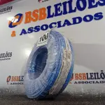 LOTE 100 - 01 ROLO DE CABO FLEXÍVEL 100M 1X10MM NA COR AZUL(NOVO). (NO ESTADO) ATENÇÃO! FAZER A VISITAÇÃO ANTES DE ARREMATAR, NÃO SABEMOS SE FUNCIONA. LEILÃO NÃO TEM GARANTIA E NEM DEVOLUÇÃO, SUJEITO A POSSÍVEIS AVARIAS VISÍVEIS/OCULTAS E/OU AUSÊNCIA DE COMPONENTES.