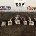 LOTE 059 - 07 MOTORES DE PASSO. (NO ESTADO) ATENÇÃO! FAZER A VISITAÇÃO ANTES DE ARREMATAR, NÃO SABEMOS SE FUNCIONA. LEILÃO NÃO TEM GARANTIA E NEM DEVOLUÇÃO, SUJEITO A POSSÍVEIS AVARIAS VISÍVEIS/OCULTAS E/OU AUSÊNCIA DE COMPONENTES.