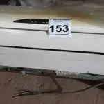 LOTE 153 - 01 EVAPORADORA MARCA KOMECO 24000BTU. (NO ESTADO) ATENÇÃO! FAZER A VISITAÇÃO ANTES DE ARREMATAR, NÃO SABEMOS SE FUNCIONA. LEILÃO NÃO TEM GARANTIA E NEM DEVOLUÇÃO, SUJEITO A POSSÍVEIS AVARIAS VISÍVEIS/OCULTAS E/OU AUSÊNCIA DE COMPONENTES.