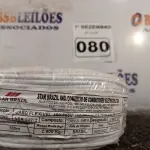 LOTE 080 - 01 ROLO DE CABO FLEXÍVEL 100M 1X2,5MM NA COR BRANCA(NOVO). (NO ESTADO) ATENÇÃO! FAZER A VISITAÇÃO ANTES DE ARREMATAR, NÃO SABEMOS SE FUNCIONA. LEILÃO NÃO TEM GARANTIA E NEM DEVOLUÇÃO, SUJEITO A POSSÍVEIS AVARIAS VISÍVEIS/OCULTAS E/OU AUSÊNCIA DE COMPONENTES.