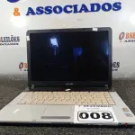 LOTE 008 - 01 NOTEBOOK MARCA SONY. (NO ESTADO) ATENÇÃO! FAZER A VISITAÇÃO ANTES DE ARREMATAR, NÃO SABEMOS SE FUNCIONA. LEILÃO NÃO TEM GARANTIA E NEM DEVOLUÇÃO, SUJEITO A POSSÍVEIS AVARIAS VISÍVEIS/OCULTAS E/OU AUSÊNCIA DE COMPONENTES.
