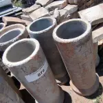LOTE 079 - 05 MANILHAS EM CONCRETO (NO ESTADO, NÃO SABEMOS SE FUNCIONA. LEILÃO NÃO TEM GARANTIA E NEM DEVOLUÇÃO).