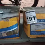 LOTE 191 - 02 CAIXAS DE REVESTIMENTO IMPERMEABILIZANTE SEMI-FLEXIVEL SIKA TOP 100 18KG. (NO ESTADO) ATENÇÃO! FAZER A VISITAÇÃO ANTES DE ARREMATAR, NÃO SABEMOS SE FUNCIONA. LEILÃO NÃO TEM GARANTIA E NEM DEVOLUÇÃO, SUJEITO A POSSÍVEIS AVARIAS VISÍVEIS/OCULTAS E/OU AUSÊNCIA DE COMPONENTES.