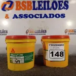 LOTE 148 - 02 BALDES DE SELANTE ACRÍLICO FLEXÍVEL SIKACRYL 203 5KG. (NO ESTADO) ATENÇÃO! FAZER A VISITAÇÃO ANTES DE ARREMATAR, NÃO SABEMOS SE FUNCIONA. LEILÃO NÃO TEM GARANTIA E NEM DEVOLUÇÃO, SUJEITO A POSSÍVEIS AVARIAS VISÍVEIS/OCULTAS E/OU AUSÊNCIA DE COMPONENTES.