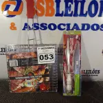 LOTE 053 - 01 KIT CHURRASCO. (NO ESTADO) ATENÇÃO! FAZER A VISITAÇÃO ANTES DE ARREMATAR, NÃO SABEMOS SE FUNCIONA. LEILÃO NÃO TEM GARANTIA E NEM DEVOLUÇÃO, SUJEITO A POSSÍVEIS AVARIAS VISÍVEIS/OCULTAS E/OU AUSÊNCIA DE COMPONENTES.