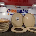 LOTE 126 - 08 ASSENTOS PARA VASO SANITÁRIO MARCAS E MODELOS DIVERSOS. (NO ESTADO) ATENÇÃO! FAZER A VISITAÇÃO ANTES DE ARREMATAR, NÃO SABEMOS SE FUNCIONA. LEILÃO NÃO TEM GARANTIA E NEM DEVOLUÇÃO, SUJEITO A POSSÍVEIS AVARIAS VISÍVEIS/OCULTAS E/OU AUSÊNCIA DE COMPONENTES.