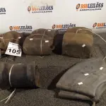 LOTE 105 - 04 CÂMARAS DE AR SENDO 03 NAS MEDIDAS 28-09-15, 01 NA MEDIDA 6-50-10 E 01 FITÃO. (NO ESTADO) ATENÇÃO! FAZER A VISITAÇÃO ANTES DE ARREMATAR, NÃO SABEMOS SE FUNCIONA. LEILÃO NÃO TEM GARANTIA E NEM DEVOLUÇÃO, SUJEITO A POSSÍVEIS AVARIAS VISÍVEIS/OCULTAS E/OU AUSÊNCIA DE COMPONENTES.
