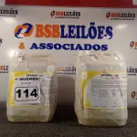 LOTE 114 - 20 LITROS DE DESINFETANTE HOSPITALAR PARA SUPERFÍCIES FIXAS E ARTIGOS NÃO CRÍTICOS. (NO ESTADO) ATENÇÃO! FAZER A VISITAÇÃO ANTES DE ARREMATAR, NÃO SABEMOS SE FUNCIONA. LEILÃO NÃO TEM GARANTIA E NEM DEVOLUÇÃO, SUJEITO A POSSÍVEIS AVARIAS VISÍVEIS/OCULTAS E/OU AUSÊNCIA DE COMPONENTES.
