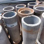 LOTE 080 - 05 MANILHAS EM CONCRETO (NO ESTADO, NÃO SABEMOS SE FUNCIONA. LEILÃO NÃO TEM GARANTIA E NEM DEVOLUÇÃO).