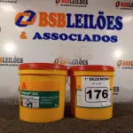 LOTE 176 - 02 BALDES DE SELANTE ACRÍLICO FLEXÍVEL SIKACRYL 203 5KG. (NO ESTADO) ATENÇÃO! FAZER A VISITAÇÃO ANTES DE ARREMATAR, NÃO SABEMOS SE FUNCIONA. LEILÃO NÃO TEM GARANTIA E NEM DEVOLUÇÃO, SUJEITO A POSSÍVEIS AVARIAS VISÍVEIS/OCULTAS E/OU AUSÊNCIA DE COMPONENTES.