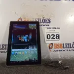 LOTE 028 - 01 TABLET SAMSUNG COM CABO. (NO ESTADO) ATENÇÃO! FAZER A VISITAÇÃO ANTES DE ARREMATAR, NÃO SABEMOS SE FUNCIONA. LEILÃO NÃO TEM GARANTIA E NEM DEVOLUÇÃO, SUJEITO A POSSÍVEIS AVARIAS VISÍVEIS/OCULTAS E/OU AUSÊNCIA DE COMPONENTES.