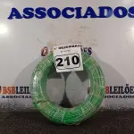 LOTE 210 - 01 ROLO DE CABO FLEXÍVEL 100M 1X4MM NA COR VERDE(NOVO). (NO ESTADO) ATENÇÃO! FAZER A VISITAÇÃO ANTES DE ARREMATAR, NÃO SABEMOS SE FUNCIONA. LEILÃO NÃO TEM GARANTIA E NEM DEVOLUÇÃO, SUJEITO A POSSÍVEIS AVARIAS VISÍVEIS/OCULTAS E/OU AUSÊNCIA DE COMPONENTES.