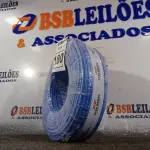LOTE 180 - 01 ROLO DE CABO FLEXÍVEL 100M 1X10MM NA COR AZUL(NOVO). (NO ESTADO) ATENÇÃO! FAZER A VISITAÇÃO ANTES DE ARREMATAR, NÃO SABEMOS SE FUNCIONA. LEILÃO NÃO TEM GARANTIA E NEM DEVOLUÇÃO, SUJEITO A POSSÍVEIS AVARIAS VISÍVEIS/OCULTAS E/OU AUSÊNCIA DE COMPONENTES.
