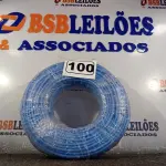LOTE 100 - 01 ROLO DE CABO FLEXÍVEL 100M 1X10MM NA COR AZUL(NOVO). (NO ESTADO) ATENÇÃO! FAZER A VISITAÇÃO ANTES DE ARREMATAR, NÃO SABEMOS SE FUNCIONA. LEILÃO NÃO TEM GARANTIA E NEM DEVOLUÇÃO, SUJEITO A POSSÍVEIS AVARIAS VISÍVEIS/OCULTAS E/OU AUSÊNCIA DE COMPONENTES.