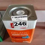 LOTE 246 - 01 LATA DE TINTA IQUINE DELANIL RENDE MUITO 18L FOSCO BASE “C”. (NO ESTADO) ATENÇÃO! FAZER A VISITAÇÃO ANTES DE ARREMATAR, NÃO SABEMOS SE FUNCIONA. LEILÃO NÃO TEM GARANTIA E NEM DEVOLUÇÃO, SUJEITO A POSSÍVEIS AVARIAS VISÍVEIS/OCULTAS E/OU AUSÊNCIA DE COMPONENTES.