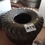 LOTE 419 - 02 PNEUS PARA EMPILHADEIRA 6-50X10. (NO ESTADO) ATENÇÃO! FAZER A VISITAÇÃO ANTES DE ARREMATAR, NÃO SABEMOS SE FUNCIONA. LEILÃO NÃO TEM GARANTIA E NEM DEVOLUÇÃO, SUJEITO A POSSÍVEIS AVARIAS VISÍVEIS/OCULTAS E/OU AUSÊNCIA DE COMPONENTES.